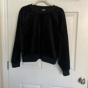 A New Day Black Velvet like Pullover Sweater